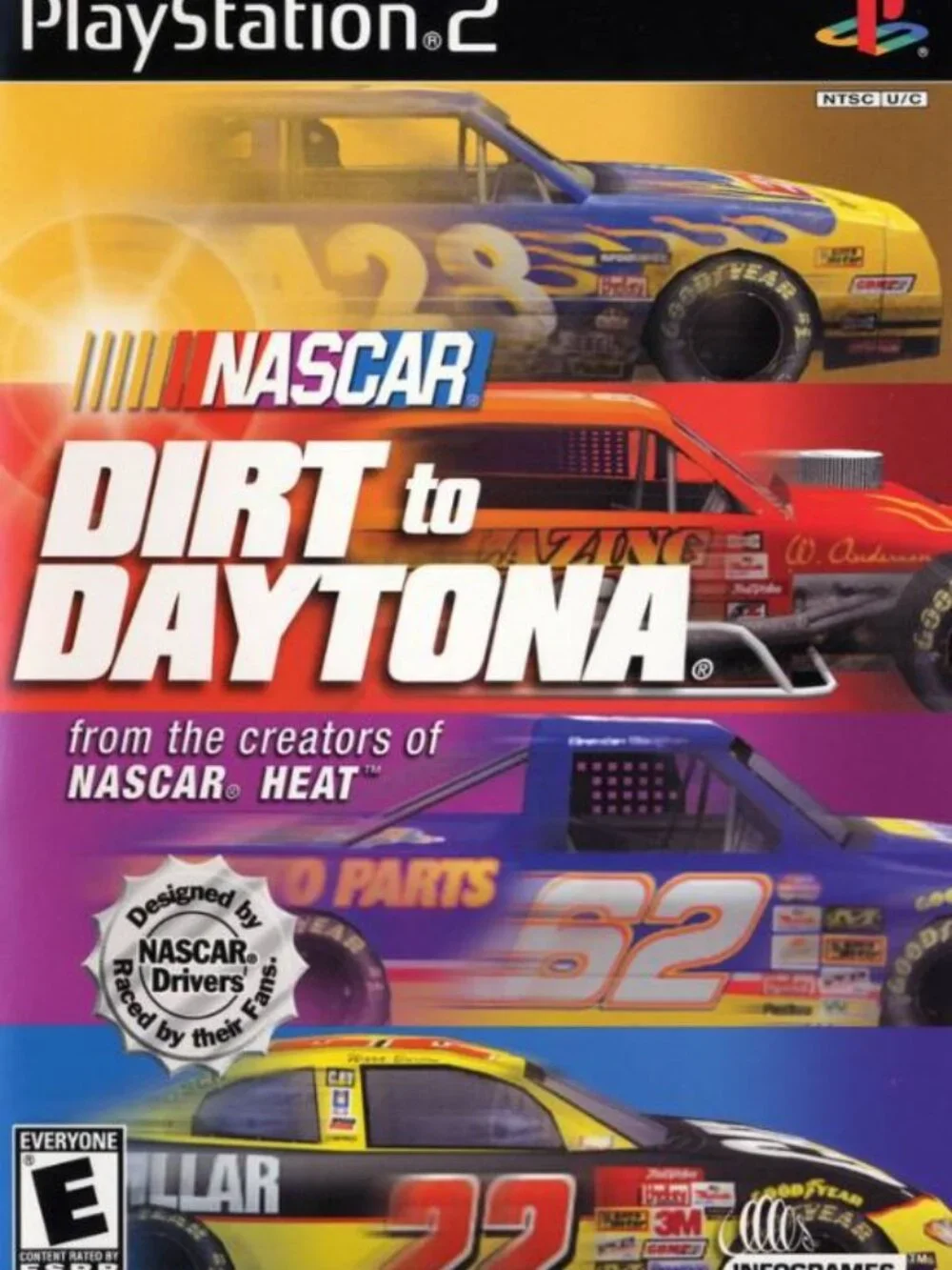 NASCAR: Dirt to Daytona (Sony PlayStation 2, 2002) Complete